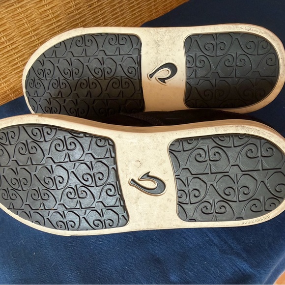 OluKai Women's Black Camouflage Slip-On Sneakers - Picture 4 of 4